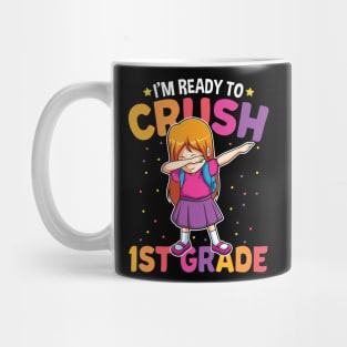 Dabbing Girl First Grade Funny Back To School Gift Mug